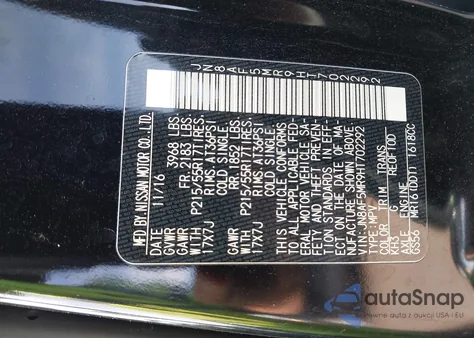 2017 Nissan Juke S from USA, damaged, VIN JN8AF5MR9HT702292